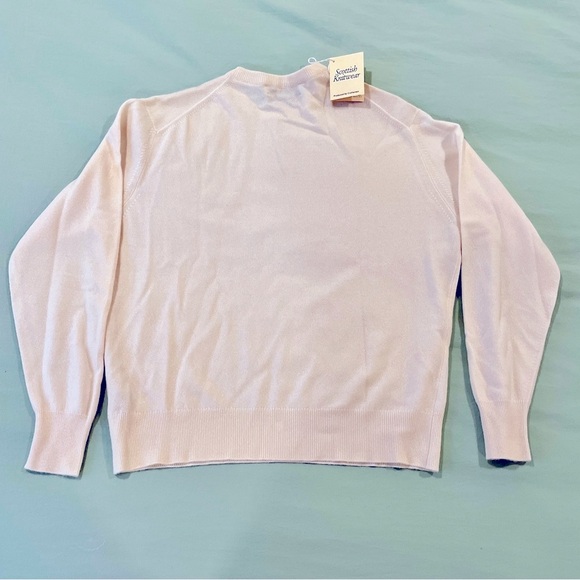 NWT 100% Scottish Cashmere off white sweater. Lightweight. Cozy. Men/Women - Picture 6 of 12